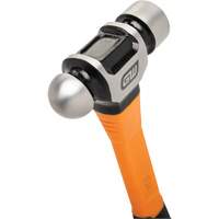 Marteau &agrave; panne ronde, Poids de la t&ecirc;te 24 oz, Face Ordinaire/Poli, Prise Fibre de verre Toolneeds Inc.