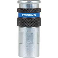 QUIKSILVER 2 Industrial Quick Coupler, Zinc-Plated Steel, 1/4", Female NPT, 362 PSI Toolneeds Inc.