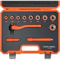 Jeu de douilles et cliquet isol&eacute;s avec &eacute;tui, 1000 V, 12 M Toolneeds Inc.