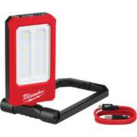 Rechargeable Low-Profile Magnetic Task Light, LED, 100/250/500 Lumens, Plastic/Aluminum Housing Toolneeds Inc.