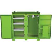 Armoire de rangement d'&eacute;PI sur place, Acier, Vert lime haute visibilit&eacute; Toolneeds Inc.
