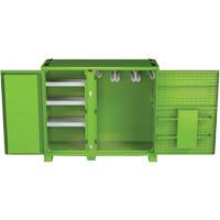 Armoire ventil&eacute;e pour le rangement d'&eacute;PI sur place, Acier, Vert lime haute visibilit&eacute; Toolneeds Inc.