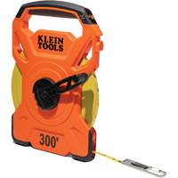 Open Reel Tape Measure with Single Hook and Carabiner, 1/2" x 300', 1/10" Graduations Toolneeds Inc.