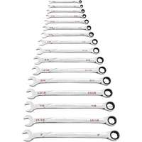 120XP Universal Spline XL SAE Wrench Set, Ratcheting Combination, 16 Pieces, Imperial Toolneeds Inc.