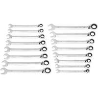 90-Tooth 12-Point Reversible Wrench Set, Ratcheting Box, 16 Pieces, Metric Toolneeds Inc.
