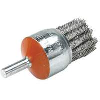 Mounted Knot-Twisted Wire Brush, 1-1/8" Dia., 0.02" Wire Dia., 1/4" Shank Toolneeds Inc.