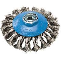 Knot-Twisted Wire Saucer Cup Brush, 6" Dia. x 5/8"-11 Arbor Toolneeds Inc.