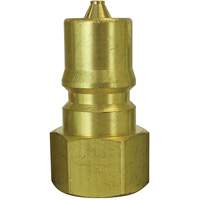 Hydraulic Quick Coupler Plug, 1/4" Dia., Brass Toolneeds Inc.