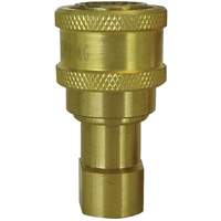 Hydraulic Quick Coupler - Brass Manual Coupler, Brass/Stainless Steel Toolneeds Inc.