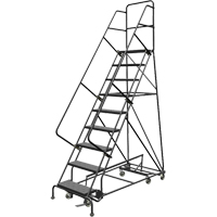 &eacute;chelles roulantes multidirectionnelles, 9 marches, Largeur de la marche 24", Hauteur de la plateforme 90", Acier Toolneeds Inc.