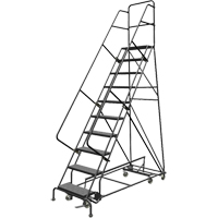 &eacute;chelles roulantes multidirectionnelles, 10 marches, Largeur de la marche 24", Hauteur de la plateforme 100", Acier Toolneeds Inc.