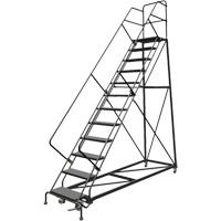 &eacute;chelles en angle de s&eacute;curit&eacute;, 12 marches, Perfor&eacute;, Inclinaison 50°, Hauteur 120" Toolneeds Inc.