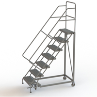 &eacute;chelles en angle de s&eacute;curit&eacute;, 7 marches, Stri&eacute;, Inclinaison 50°, Hauteur 70" Toolneeds Inc.