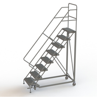 &eacute;chelles en angle de s&eacute;curit&eacute;, 8 marches, Stri&eacute;, Inclinaison 50°, Hauteur 80" Toolneeds Inc.