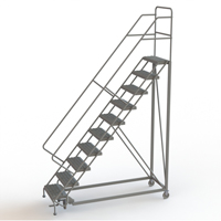&eacute;chelles en angle de s&eacute;curit&eacute;, 10 marches, Stri&eacute;, Inclinaison 50°, Hauteur 100" Toolneeds Inc.