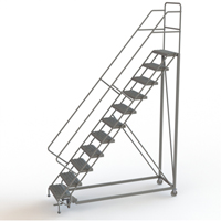 &eacute;chelles en angle de s&eacute;curit&eacute;, 11 marches, Stri&eacute;, Inclinaison 50°, Hauteur 110" Toolneeds Inc.