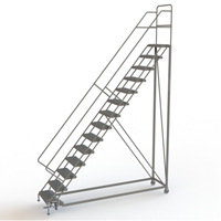 &eacute;chelles en angle de s&eacute;curit&eacute;, 14 marches, Stri&eacute;, Inclinaison 50°, Hauteur 140" Toolneeds Inc.