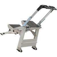 Tilt & Roll Step Stool Ladder, 2 Steps, 23" x 21" x 34.50" High Toolneeds Inc.