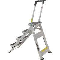 Tilt & Roll Step Stool Ladder, 4 Steps, 44.25" x 22.13" x 59" High Toolneeds Inc.