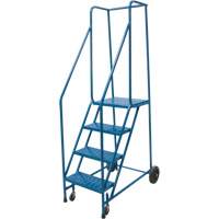 Rolling Step Ladder, 4 Steps, 18" Step Width, 37" Platform Height, Steel Toolneeds Inc.