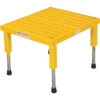 Plate-forme ajustable Step-Mate, 1 marche(s), 23-1/2" la x 19-9/16" lo x 16-1/2" h, Capacit&eacute; 500 lb Toolneeds Inc.