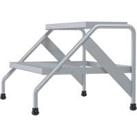 Escabeau en aluminium, 2 marche(s), 32-13/16" la x 24-9/16" lo x 20" h, Capacit&eacute; 500 lb Toolneeds Inc.