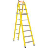 Step to Straight Ladder, 13.8', Fibreglass, 375 lbs., CSA Grade 1AA Toolneeds Inc.