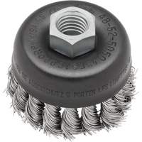 Brosse boisseau &agrave; fil nou&eacute;, 3" dia. x 5/8"-11 arbre Toolneeds Inc.