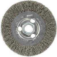 Crimped Wire Wheel, 4" Dia., 0.12" Fill, 5/8"-11 Arbor Toolneeds Inc.