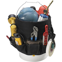 Sacs Bucket Buddy &agrave; 48 pochettes, 6" lo x 11" la x 12" h, Polyester, Noir Toolneeds Inc.