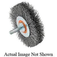 Mounted Crimped Wire Wheel, 3" Dia., 0.0118" Fill Toolneeds Inc.