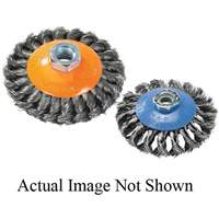 Knot-Twisted Wire Saucer Cup Brush, 6" Dia. x 5/8"-11 Arbor Toolneeds Inc.