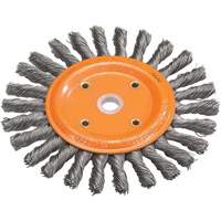 Knot-Twisted Wire Bench Wheel, 6" Dia., 0.0118" Fill, 5/8" Arbor, Steel Toolneeds Inc.