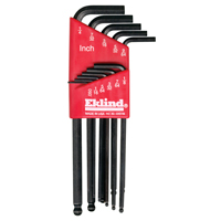 Balldrive Hex Key, Hex End, 7/64" x 3.56" L, L Shape Toolneeds Inc.