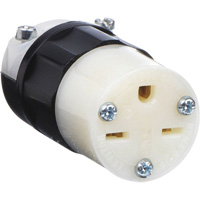 Grounding Straight Blade Connector, 6-15R, Nylon Toolneeds Inc.