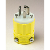 Prise mise &agrave; la terre verrouillable &agrave; deux bornes et trois fils, Nylon, 15 A, 250 V, L6-15P Toolneeds Inc.