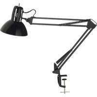 Swing Arm Clamp-On Desk Lamps, 100 W, Incandescent, C-Clamp, Black Toolneeds Inc.
