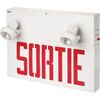 Stella Combination Signs - Sortie, LED, Hardwired, 17-1/2" L x 12-1/2" W, French Toolneeds Inc.