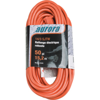 Cordon rallonge en vinyle, Ext&eacute;rieur, SJTW, AWG 14/3, 15 A, 50' Toolneeds Inc.