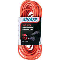 Cordon rallonge, Int&eacute;rieur/ext&eacute;rieur, SJTW, AWG 16/3, 13 A, 50' Toolneeds Inc.