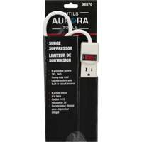 Surge Suppressor, 6 Outlets, 200 J, 1875 W, 3' Cord Toolneeds Inc.