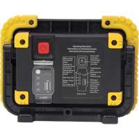 Portable Work Light, LED, 10 W, 1000 Lumens, Plastic Housing Toolneeds Inc.