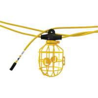 Heavy-Duty Moulded Stringlights, 10 Lights, 1200" L, Plastic Housing Toolneeds Inc.