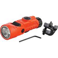 Vantage&reg; 180 X Multi-Fuel Helmet/Right Angle Flashlight, LED, Rechargeable/CR123A Batteries, Nylon Polymer Toolneeds Inc.