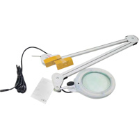 Magnifying Lamp, 3 Diopter, LED Light, 45" Arm, C-Clamp, Grey Toolneeds Inc.