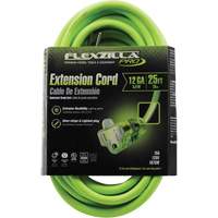 Flexzilla&reg; Pro Industrial Extension Cord, All-Weather, SJTW, 12/3 AWG, 15 A, 25' Toolneeds Inc.