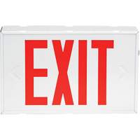 Exit Sign, LED, Battery Operated/Hardwired, 12-1/5" L x 7-1/2" W, English Toolneeds Inc.