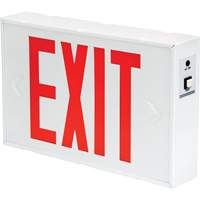 Exit Sign, LED, Battery Operated/Hardwired, 12-1/5" L x 7-1/2" W, English Toolneeds Inc.