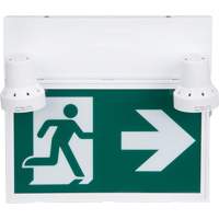Running Man Sign with Security Lights, LED, Battery Operated/Hardwired, 12-1/10" L x 11" W, Pictogram Toolneeds Inc.