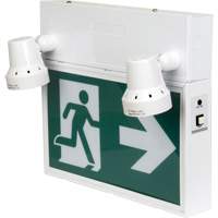 Running Man Sign with Security Lights, LED, Battery Operated/Hardwired, 12-1/10" L x 11" W, Pictogram Toolneeds Inc.